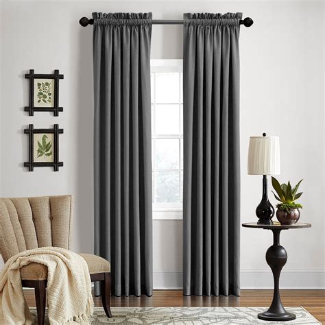 Blackout Or Sheer For Atomic Age Home Decor. . Grey curtain panels